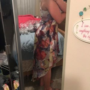 Multi color high low dress by Guess